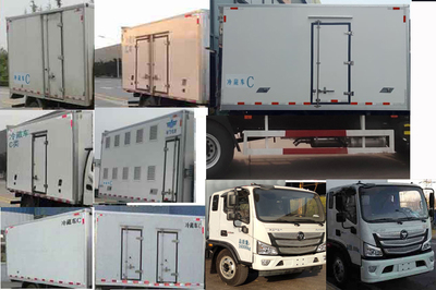 福田牌欧马可S3国六5.6米冷藏车（随车吊版） 冷链运输的智能高效解决方案